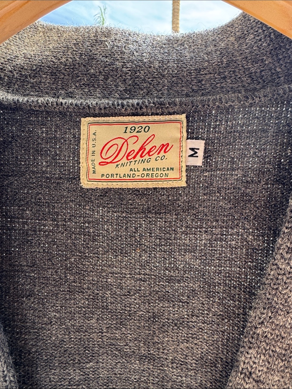 Dehen 1920 Men's Gray Crewneck Sweater